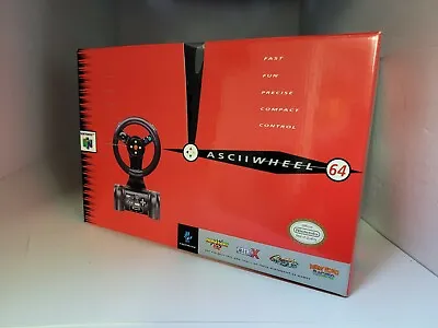 Mint New Ascii Driving Racing Steering Wheel Controller For N64 Nintendo 64  • $34.75