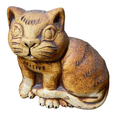 Vintage Quantock Design Pottery Cat Figurine • £12.22