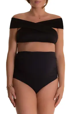 Pez D'Or L20712 Women's Black Lucia Bandeau Maternity Bikini Top Size Large • $50.70