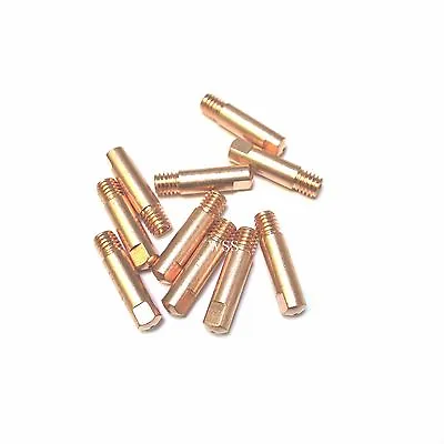 MB15 Welding Contact Tips 0.6 - 1.0mm MIG Welder Torch Consumables M6 X 10pcs. • £4.42