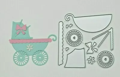 £4.39 • Buy  Quality Metal Cutting Die, Create A Pram Kit, Baby Card Making, Scrapbooking A1