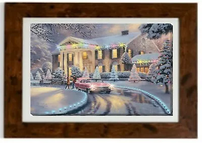 £33.59 • Buy *NEW LARGER SIZE*  Graceland Christmas Framed Print By Thomas Kinkade