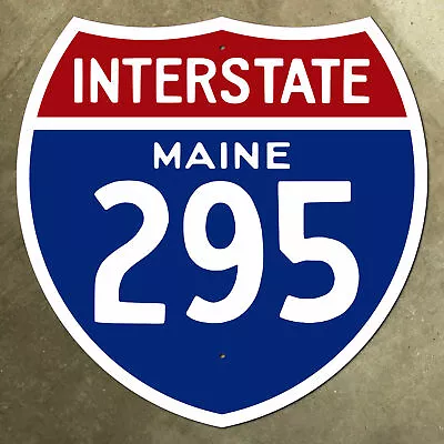 Maine Interstate Route 295 Highway Marker Road Sign Portland Augusta 12  • $87.12