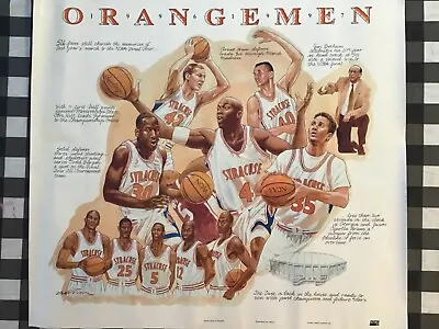 $5 • Buy Syracuse Orangemen Basketball 1996-1997 Team Poser 28  X 25 