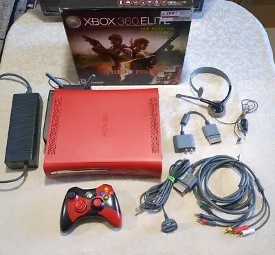 Xbox 360 Elite Limited Edition Resident Evil Console Controller Cables In Box • $239.17