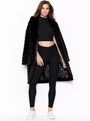 Victoria's Secret Fuax Fur Coat Dark Purple Womens Size S • $125