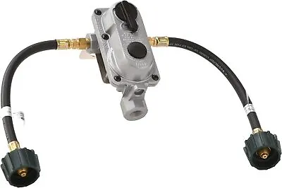 Flameking 2-Stage Auto Changeover LP Propane Gas RV Regulator Kit With Pigtails • $44.63