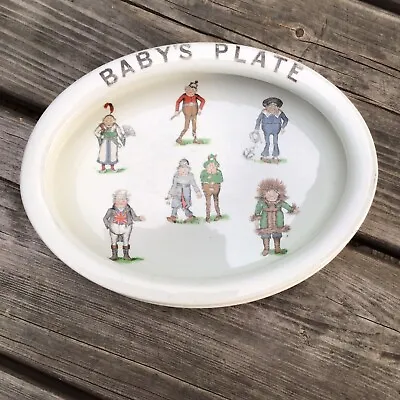 Rare Palmer Cox Brownies Grimwades Baby’s Plate Nursery Ware Reg No 557905 • £100