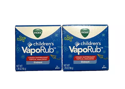 2X - Vicks Children's VapoRub Chest Rub Ointment 1.76 OZ • $10.95