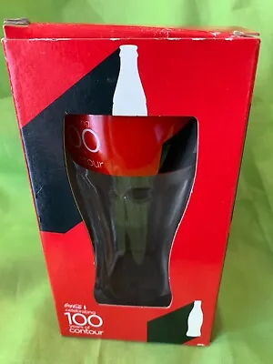 Coca Cola Coke Glass Celebrating 100 Years Of Contour In Original Box • $14.99