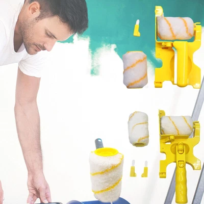 $7.27 • Buy Paint Roller Brush Hand-held Paint Edger Roller Tool With Roller And Brush