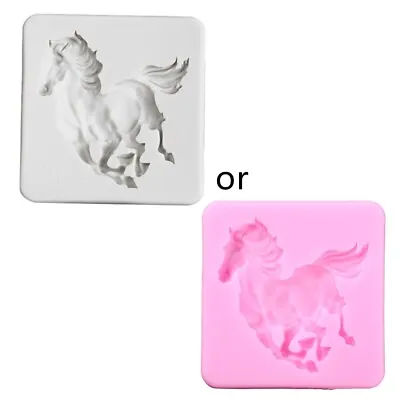 Fondant Molds Cute Animal 3D Horse Shape For Handmade Candy Cupcake Cake Toppers • £4.72