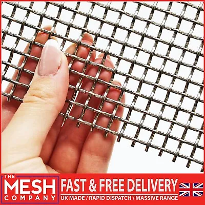 FILTER MESH - STAINLESS STEEL WOVEN WIRE MESH - Lab Grading Mesh - 3 PACKS • £16.99