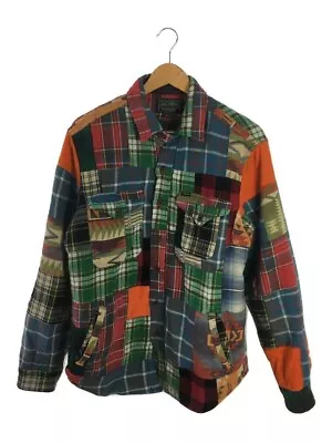 Polo Country Ralph Lauren Patchwork Plaid Flannel Shirt Jacket L • $253