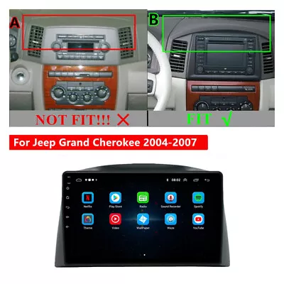 For 2004-2007 Jeep Grand Cherokee 10.1  Android12 Stereo Radio GPS Nav Head Unit • $167.99