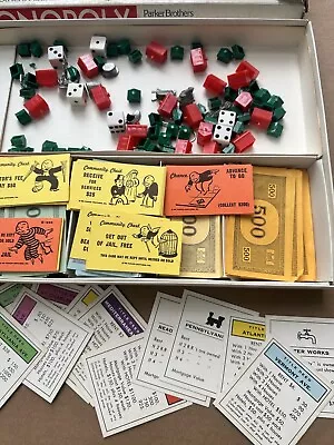 Vintage 1970's Monopoly Parker Brothers Real Estate Trading Game No.9 • $15