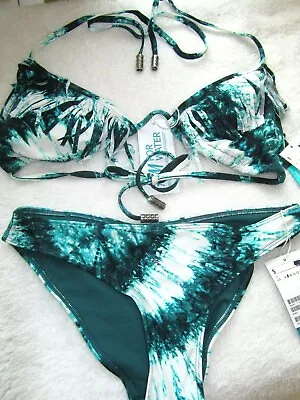 New W Tags  H&m Fringed Bikini Set  Size : 12 For Top 6  For Bottom In Green • $9.99