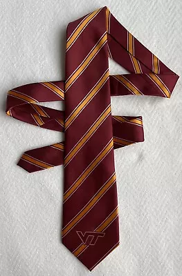 Virginia Tech Hokies VT Tie Eagles Wings Maroon Necktie • $12