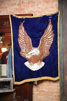 Case Eagle Tractor Sign Steam Engine Antique Vintage Hand Stitched Flag Banner • $308.75