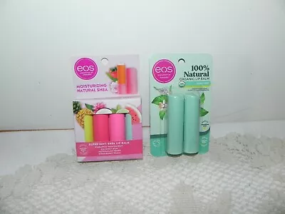 EOS Natural Shea 2 Pk Sweet Mint 4 Pk Pineapple Watermelon Strawberry Coconut • $9.56