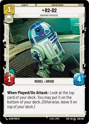 R2-D2 Ignoring Protocol (Star Wars Unlimited) Normal • $5.35