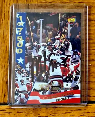 1995 Signature Rookies #PROMO Mike Eruzione SIGNED  CELEBRATION MIRACLE ON ICE • $129.95