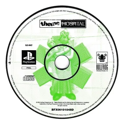 THEME HOSPITAL (PS1 Game) Park Playstation D • $24.19