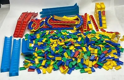 Big Lot Of Hundreds Of Vintage Domino Rally Pieces Multiple Sets Loose Pieces V1 • $54.94