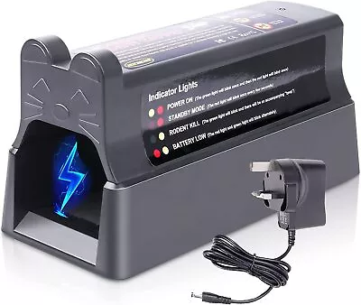 £19.99 • Buy Electronic Mouse Trap Large That Kill Instantly Over 7000V High Voltage Rat Kill
