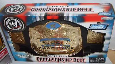 WWE Jakks Pacific Tag Team Championship Foam Belt SmackDown RARE BRAND NEW BOXED • $49.99