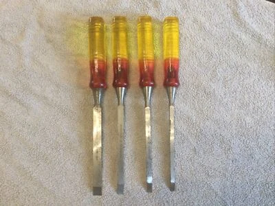 Marples Mortise Chisels Sheffield Made Rare X4 Old Tools • £110