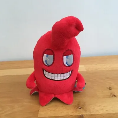 Pac Man & The Ghostly Adventures 8” Plush Soft Toy Namco 2012 Red Ghost • £8.95