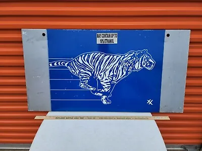 Vintage Exxon Gas Station Pump Door Cabinet Bottom Running Tiger Gasoline Sign  • $450