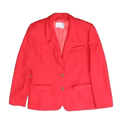 Vintage Petite Pendleton Wool Blazer Coat Jacket Womens Size 10 Red • $50