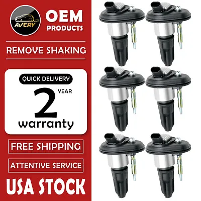 Pack Of 6 Ignition Coils For Chevy Trailblazer GMC Canyon Envoy UF-303 C1395 • $60.67