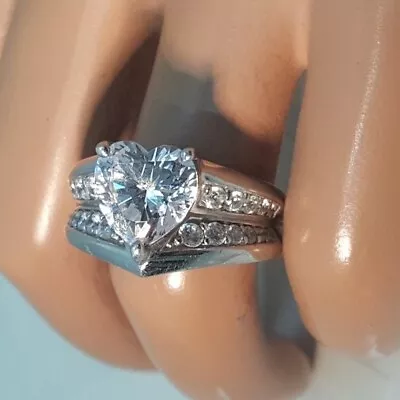 $69.99 • Buy Vintage Jose Hess Sterling Silver Heart Ring Size 9 