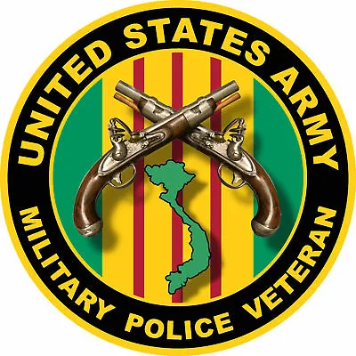 Vietnam Veteran Sticker Decal Military Police Vietnam War MP Car Truck Window  • $3