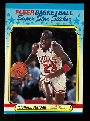 Michael Jordan 1988 Fleer Sticker Card #7 Card Is NM-Mint • $1.99