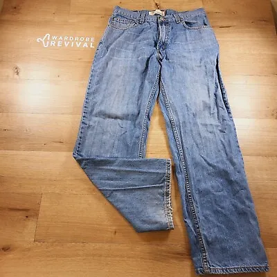 Levi's 569 Loose Straight Acid Wash Denim Jeans Men Size 33 X 34 Vintage 1990s • $20