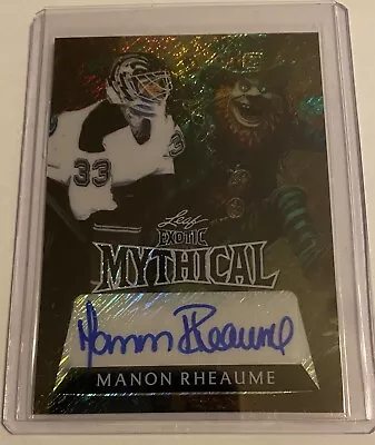 2024 Leaf Metal Legends Hockey Leprechauns Shimmer Manon Rheaume Auto 1/1 🔥   • $8.50