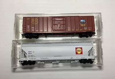 2 Micro Trains Wisconsin Central Box Car & Shell Oil Company N Scale NEW • $44.50