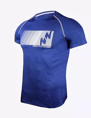 MAO Sports T-Shirts Playera Cyclismo Muscle Compression Shirt Blue Azul 14 • $31.95