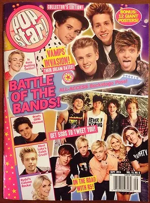Pop Star Special Bands Vamps 5SOS R5 Bonus 1D Posters Sept 2014 FREE SHIPPING • $8.95