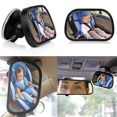 1pc Baby Car Back Seat Rear Mirror W/ Windshield Sucker / Clip 360° Adjustable • £6.43