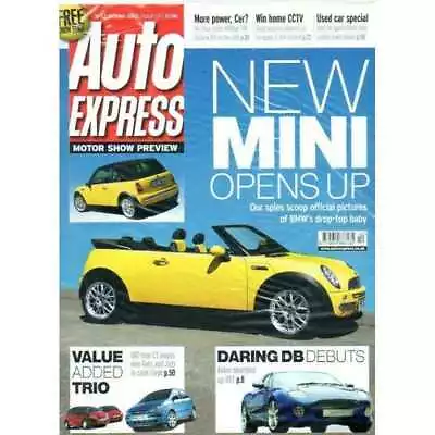 AUTO EXPRESS MAGAZINE - 16-22 October 2002 Issue 726 'New Mini Opens Up' • $6.04