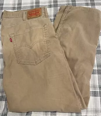 Levis 502 Mens Corduroy Pants Size 38x30 Beige • $24.81