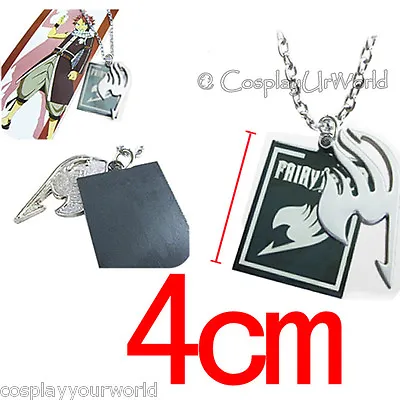 Fairy Tail Anime Silver Tattoo Logo Jewelry Necklace Pendant Cosplay Gift New • £4.74