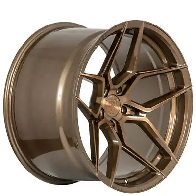 (4) 22  Staggered Rohana Wheels RFX11 Brushed Bronze Rims (B11) • $3020