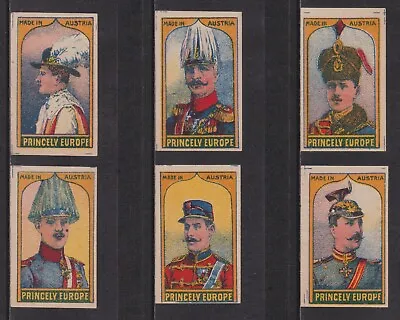 6 Old Matchbox Labels Austria Princely Europe Miniature • $14.99