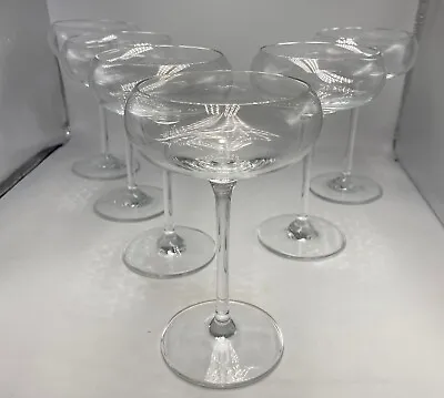 £14.99 • Buy 6 X Bespoke Champagne Saucers Martini 200ml Clear Cocktail Glases